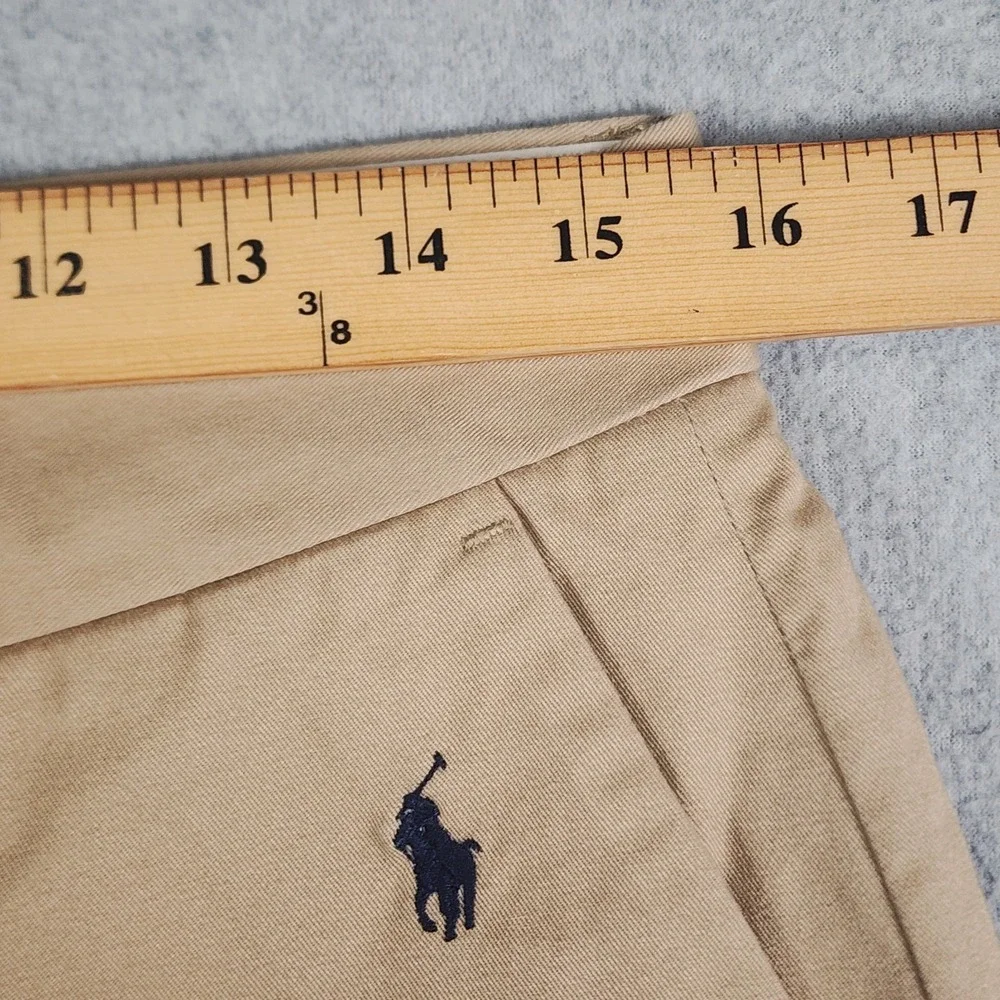 Polo Ralph Lauren AOP Shorts Mens‎ 31x9 Beige Chino Pony Logo Classic